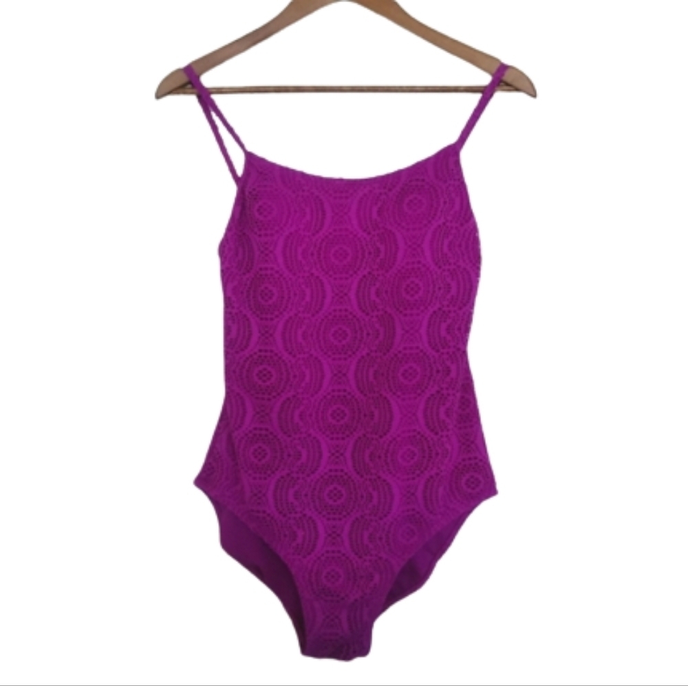 Catalina Gemtone Purple Swimsuit One-piece Swimwear Pool Beach Bathing Suit